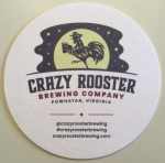 beer coaster from Creek Bottom Brewing ( VA-CRAZ-2 )