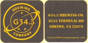beer coaster from Garage Brewery, The ( VA-G343-1 )