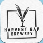 beer coaster from Hawksbill Brewing Company ( VA-HARV-1 )