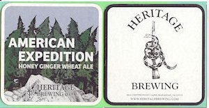 beer coaster from Heroic Aleworks ( VA-HERT-2 )