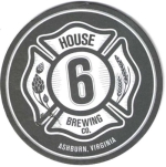 beer coaster from Hunting Run Brewery ( VA-HOUS-1 )