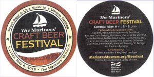 beer coaster from Market Common Brewpub ( VA-MARI-2018 )