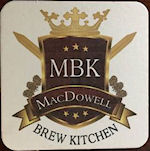 beer coaster from Mad Fox Brewing Co.  ( VA-MCD-3 )