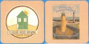 beer coaster from Port City Brewing Co. ( VA-PLSR-5 )