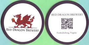 beer coaster from Red Fox Brewing Co. ( VA-RDR-1 )