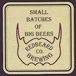beer coaster from Restless Moons Brewimg Company ( VA-REDB-1 )
