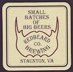 beer coaster from Restless Moons Brewimg Company ( VA-REDB-1A )