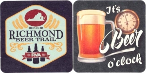 beer coaster from Richmond Brewery, Rosenegk Brewing Co. ( VA-RICM-2 )