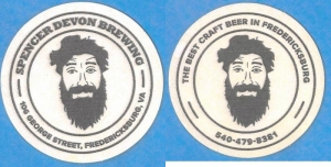 beer coaster from St. George Brewing Co. ( VA-SPEN-2A )