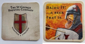 beer coaster from Stable Craft Brewery ( VA-STGE-8 )