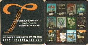 beer coaster from Trapezium Brewing Co. ( VA-TBC-3 )