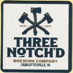 beer coaster from Three Roads Brewing Company ( VA-THRN-4 )
