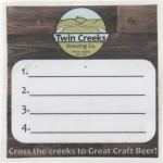 beer coaster from Twinpanzee Brewing Co.  ( VA-TWIN-1 )