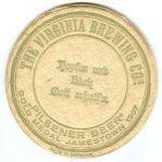 beer coaster from Virginia Brewing Company ( VA-VBC-2 )