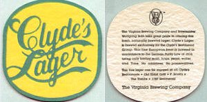 beer coaster from WAR Craft Brewery ( VA-VBCH-7 )