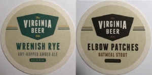 beer coaster from Virginia Brewing Co. Inc. ( VA-VBRC-6 )