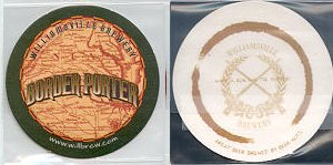 beer coaster from Willow Spring Brewery  ( VA-WILL-3 )