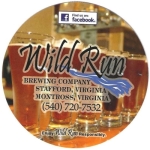 beer coaster from Wild Wolf Brewing Co. ( VA-WILU-1 )