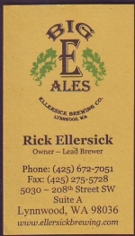 beer business card and similar from Elliott Bay Brewery & Pub ( WA-ELL-BIZ-1 )