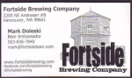 beer business card and similar from Forward Operating Base Brewing ( WA-FORT-BIZ-1 )