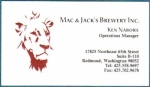 beer business card and similar from Machine House Brewery ( WA-MAC-BIZ-4 )