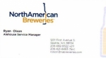 beer business card and similar from North Cascades Brewing Co. ( WA-NORA-BIZ-1 )