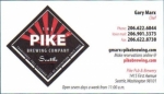 beer business card and similar from Pilsener Brewing Co. ( WA-PIKE-BIZ-6 )