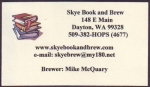 beer business card and similar from Slaughter County Brew Co. ( WA-SKY-BIZ-1 )