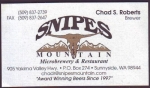 beer business card and similar from Snoqualmie Falls Brewing Co. ( WA-SNIP-BIZ-1 )