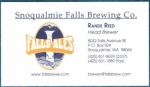 beer business card and similar from SnoTown Brewery ( WA-SNOQ-BIZ-3 )