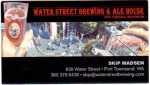 beer business card and similar from Watts Brewing Co. ( WA-WATE-BIZ-1 )