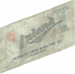 beer label from Inland Products Co. ( WA-INLA-LAB-2 )