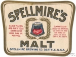 beer label from Spenard Brewing Co. ( WA-SPEL-LAB-1 )