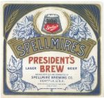 beer label from Spenard Brewing Co. ( WA-SPEL-LAB-3 )