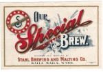 beer label from Standard Brewing Co.  ( WA-STAH-LAB-3 )