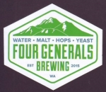 beer sticker from Fox Island Brewing ( WA-FGE-STI-1 )