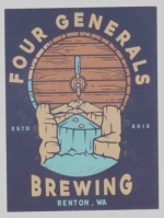 beer sticker from Fox Island Brewing ( WA-FGE-STI-3 )