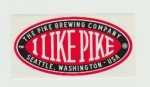 beer sticker from Pilsener Brewing Co. ( WA-PIKE-STI-2 )