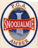 beer sticker from SnoTown Brewery ( WA-SNOQ-STI-15 )