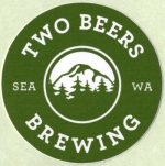 beer sticker from Two Sisters Brewery  ( WA-TWO-STI-4 )