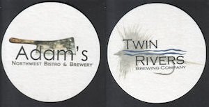 beer coaster from Airways Brewing ( WA-ADAM-1 )