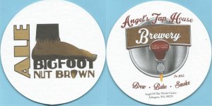 beer coaster from Angeles Brewing & Malting Co. ( WA-ATH-3 )