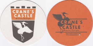 beer coaster from Crossbuck Brewing ( WA-CRAN-1 )