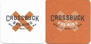 beer coaster from Crucible Brewing Co.  ( WA-CROS-1 )