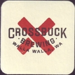 beer coaster from Crucible Brewing Co.  ( WA-CROS-2 )