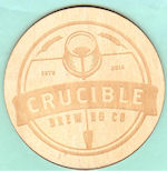 beer coaster from Crystal Beverage Co. ( WA-CRUC-1 )