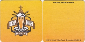 beer coaster from Der Blokken Brewery ( WA-DEEP-1 )