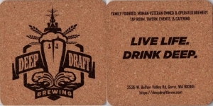 beer coaster from Der Blokken Brewery ( WA-DEEP-3 )