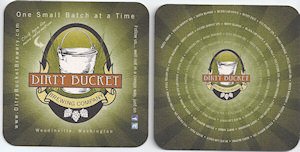 beer coaster from Dirty Couch Brewing ( WA-DIR-1 )