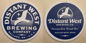 beer coaster from District Brewing ( WA-DISA-2 )